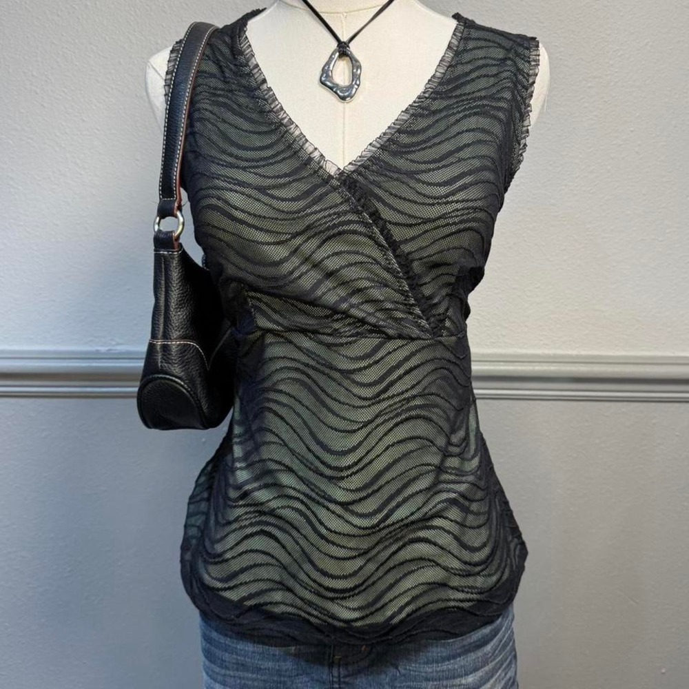 Y2K mesh tank top